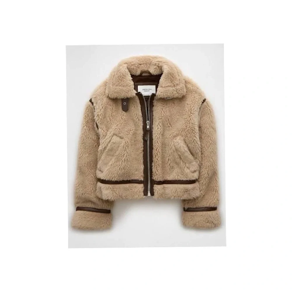 AE Teddy Biker Jacket 🧥 - Picture 2 of 5